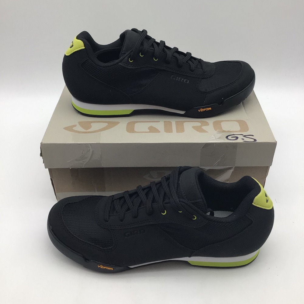 Giro Petra VR Womens Cycling Shoes Black Wild Lime Vibram SPD US Size 10.5 NEW